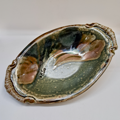 Click to view detail for #250734 Bowl, Oval Biscuit Bowl $15